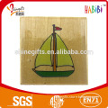 Kid's wooden stamp handle of Boat